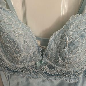 Vintage Ice Blue VIctoria’s Secret Long Gown large